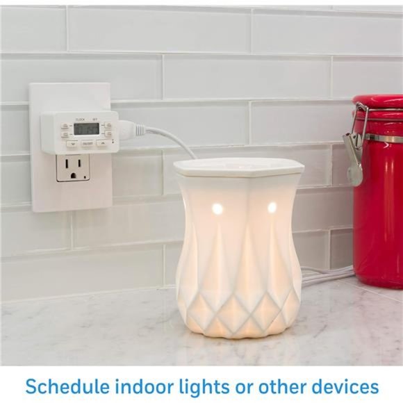 Indoor Digital Timer, 1 Polarized Outlet Timer, 2 Personal ON/OFF Setting 2 Pack - Picture 5 of 7